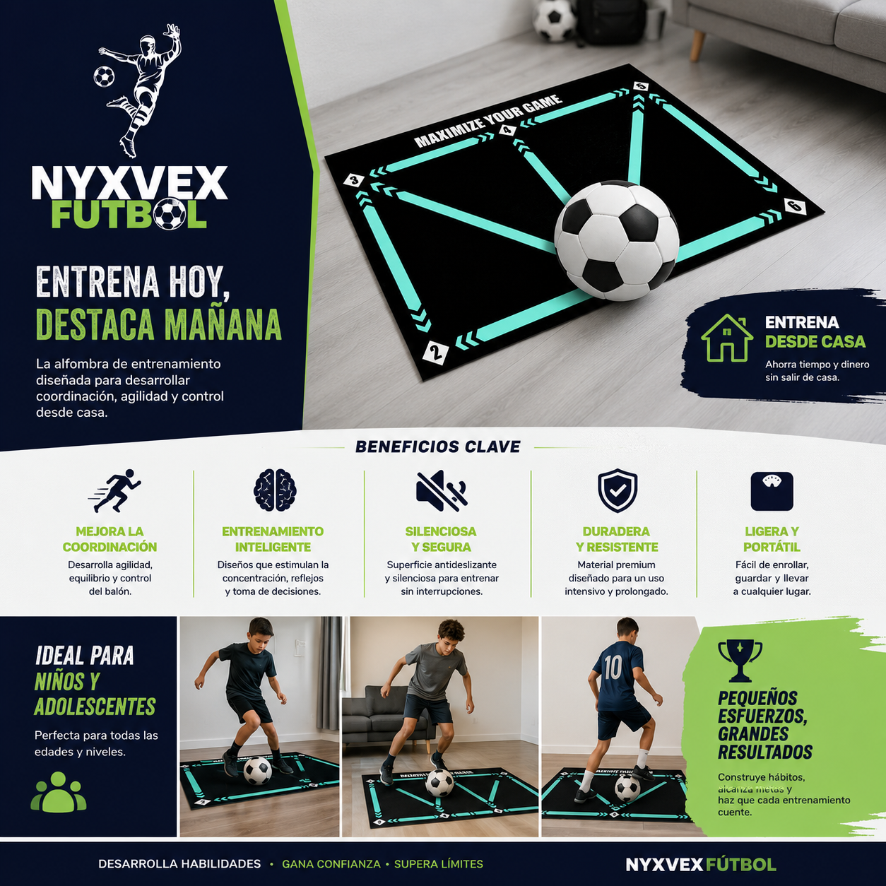 Soccer Training Mat Pro